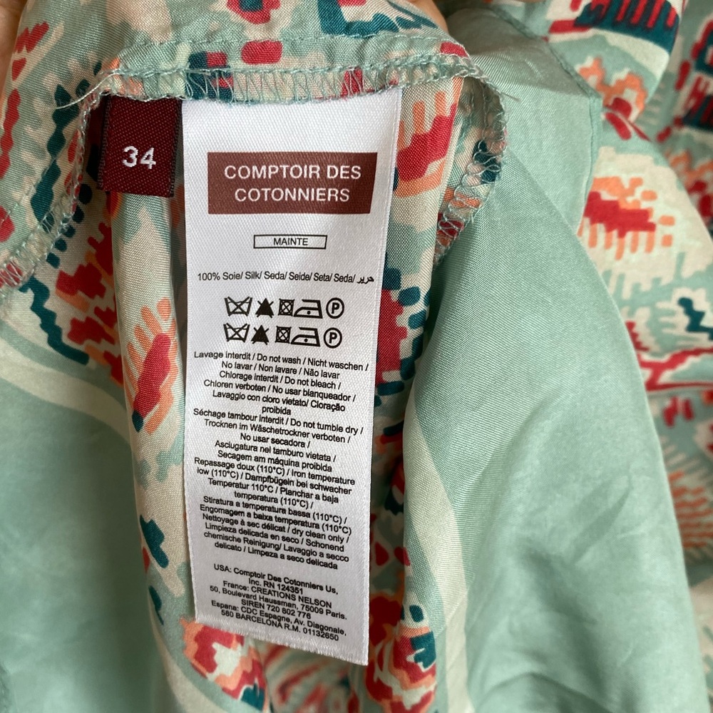 French Brand - 100% Silk Dress - Picture 3 of 3